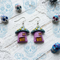 Cute Haunted House Earrings Halloween Jewelry