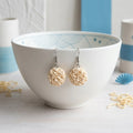 Ramen Noodle Dangle Earrings Funny Food-Inspired Jewelry
