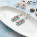 Sushi Roll Dangle Earrings Cute Food-Inspired Jewelry Pair