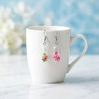 Cute Pill Capsule Button Earrings Novelty Jewelry