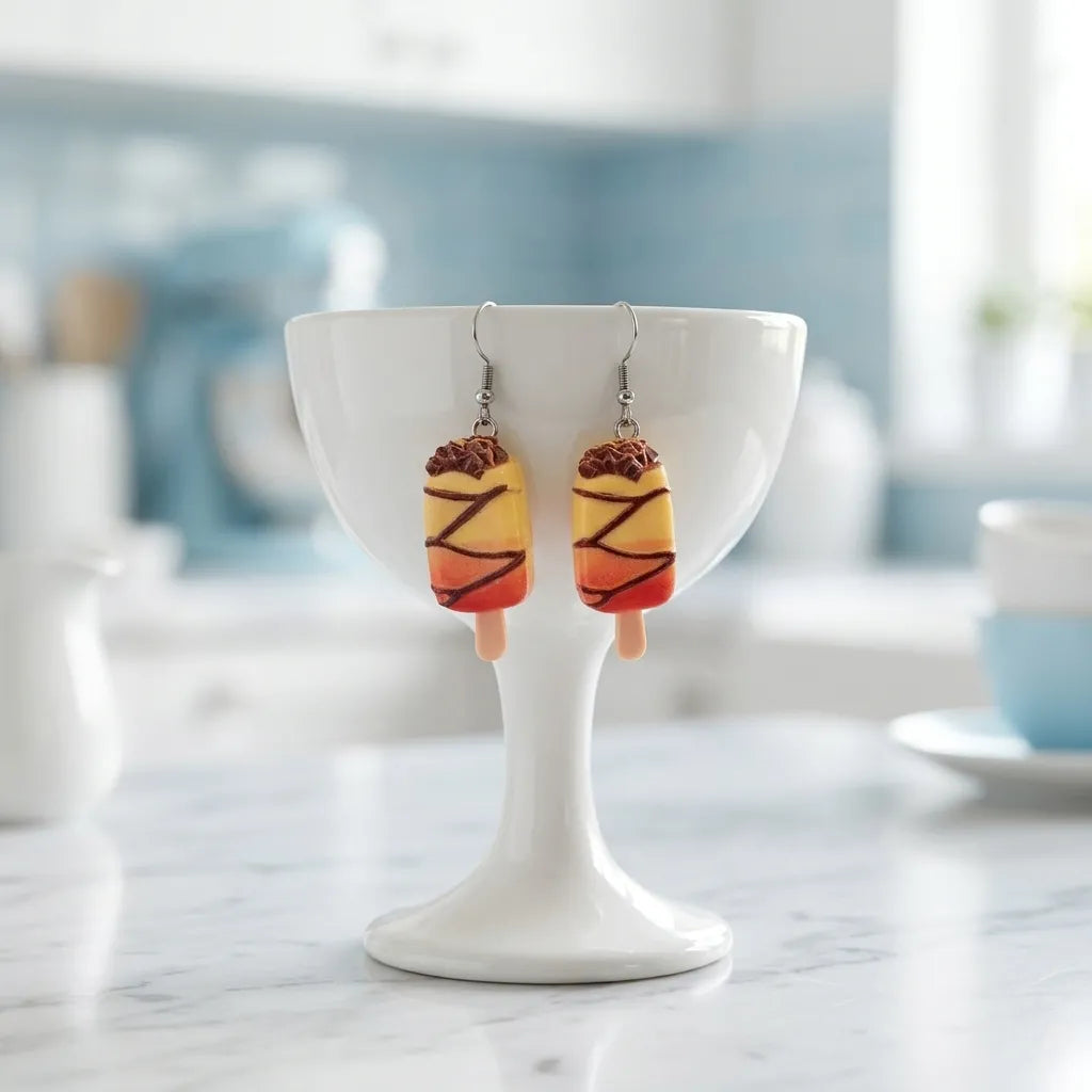 Cute Layered Popsicle Earrings Novelty Jewelry