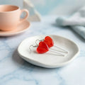 Cute Heart Lollipop Earrings Novelty Jewelry