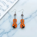 Violin Dangle Earrings for Music Lovers and Musicians