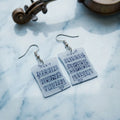 Sheet Music Dangle Earrings for Music Lovers and Fans