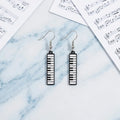 Piano Keyboard Dangle Earrings for Music Lovers Style