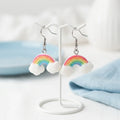 Cute Rainbow Cloud Dangle Earrings for Whimsical Style Fun
