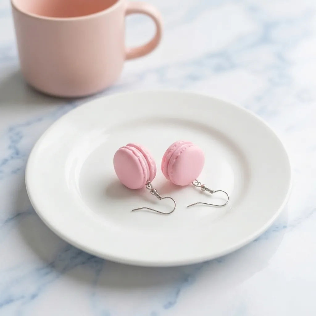 Cute Macaron Earrings Lightweight Novelty