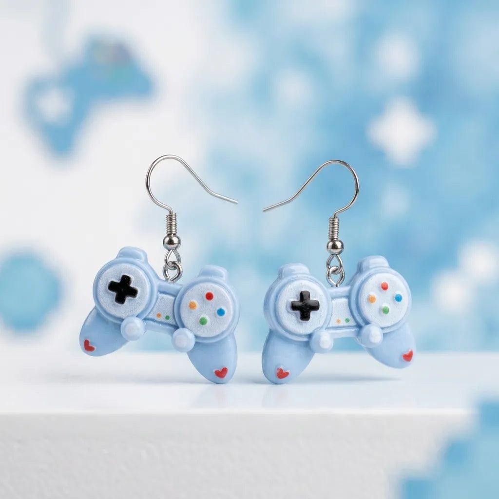 Cute Game Controller Earrings Lightweight Novelty