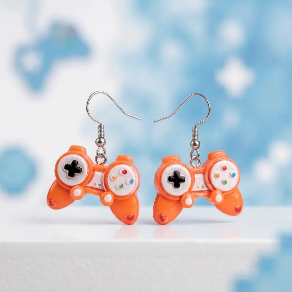 Cute Game Controller Earrings Lightweight Novelty