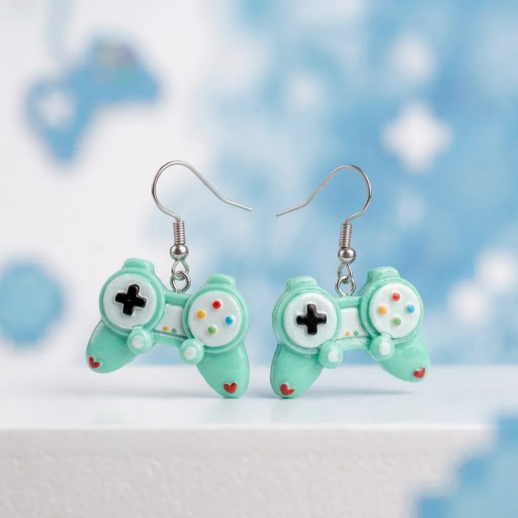 Cute Game Controller Earrings Lightweight Novelty