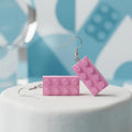 Lego Brick Dangle Earrings for Playful Everyday Style