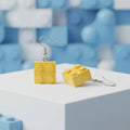 Cute Lego Brick Earrings Lightweight Novelty
