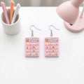 Cute Mini Calculator Earrings Fun Study Style