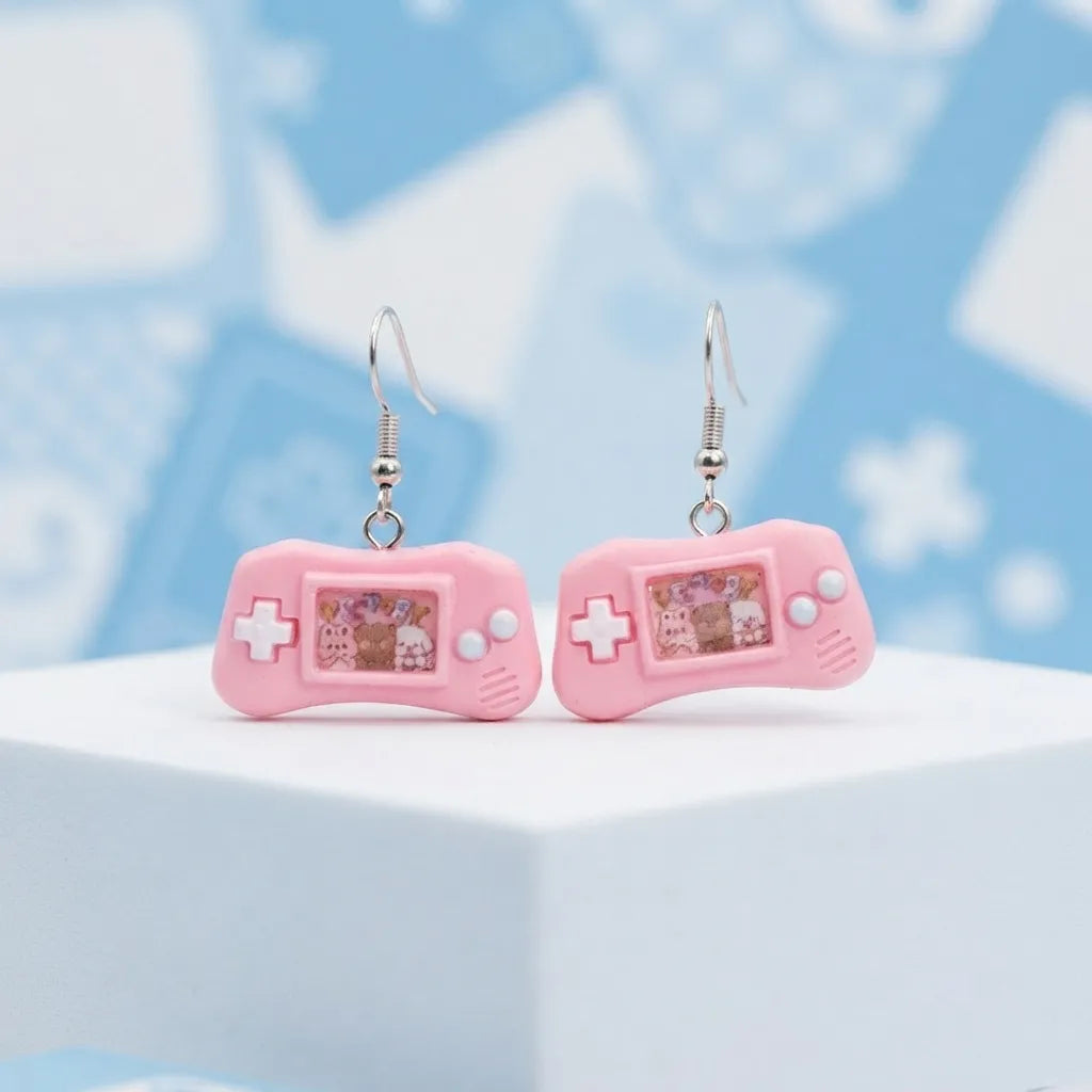 Cute Game Console Earrings Kawaii Gamer Charm