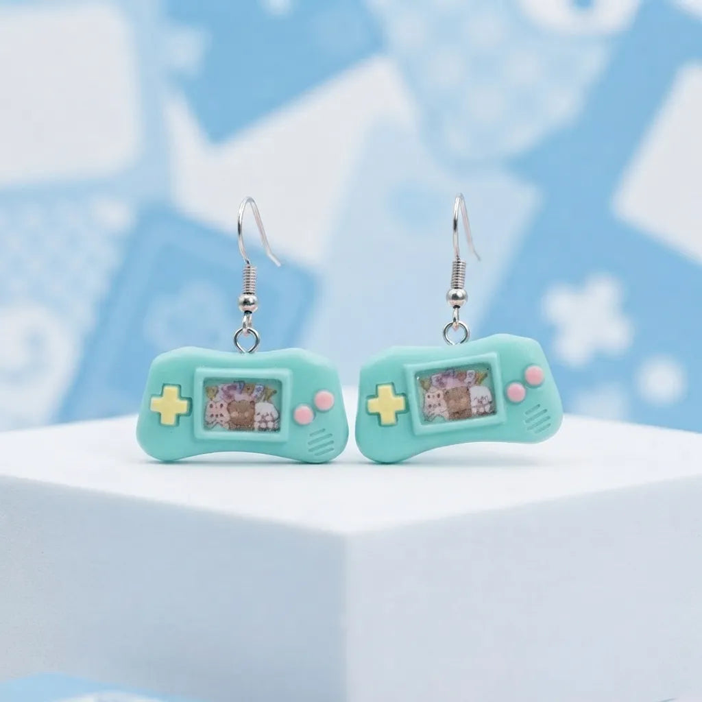 Cute Game Console Earrings Kawaii Gamer Charm
