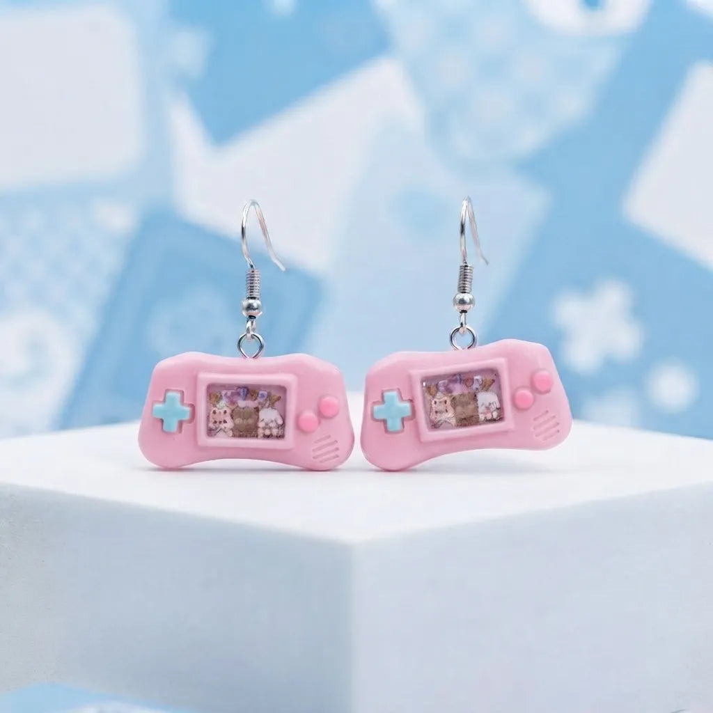 Cute Game Console Earrings Kawaii Gamer Charm