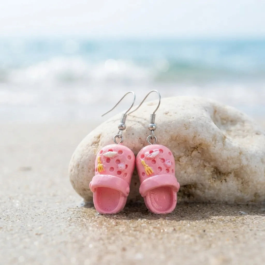 Cute Crocs Earrings Fun Summer Beach Style