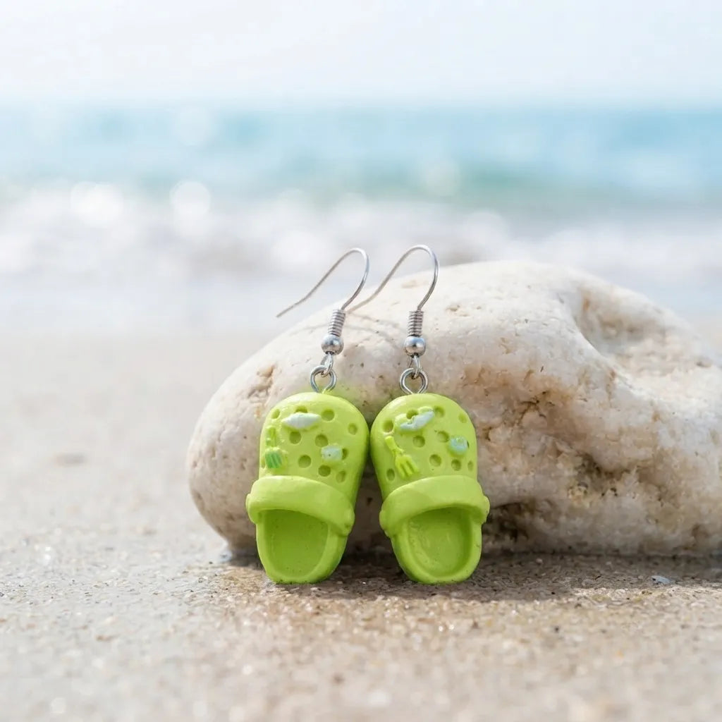 Cute Crocs Earrings Fun Summer Beach Style
