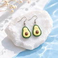 Cute Avocado Drop Earrings for Trendy Everyday Style
