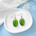 Cute Pea Pod Earrings for Playful Everyday Style