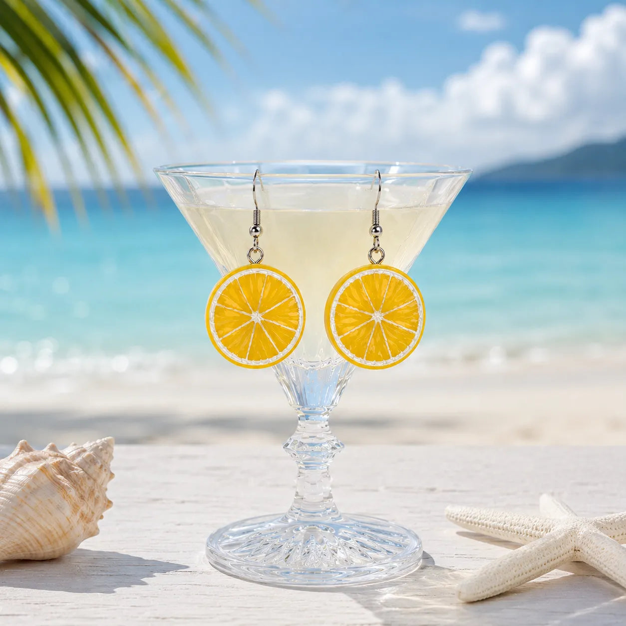 Lemon Slice Dangle Earrings for Fun Summer Style