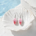Cute Pink Shell Drop Earrings for Beachy Summer Style