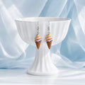 Cute Ice Cream Cone Dangle Earrings for Kawaii Style