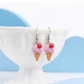 Cute Ice Cream Cone Dangle Earrings for Sweet Y2K Style