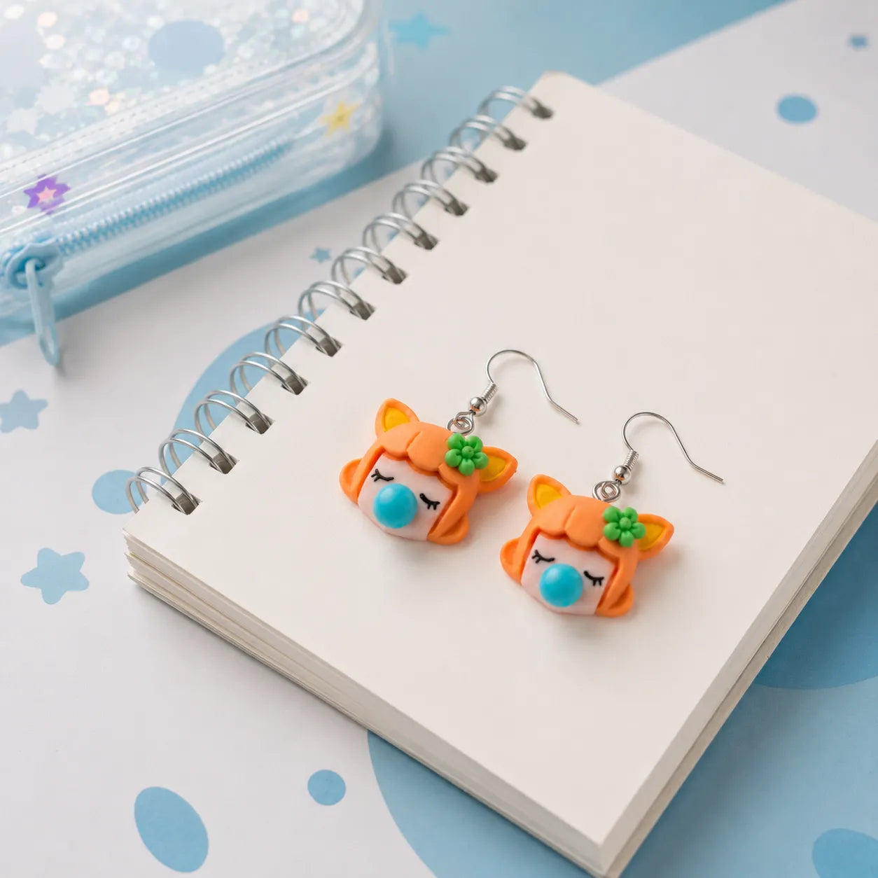 Cute Bubble Gum Girl Dangle Earrings for Women Teens