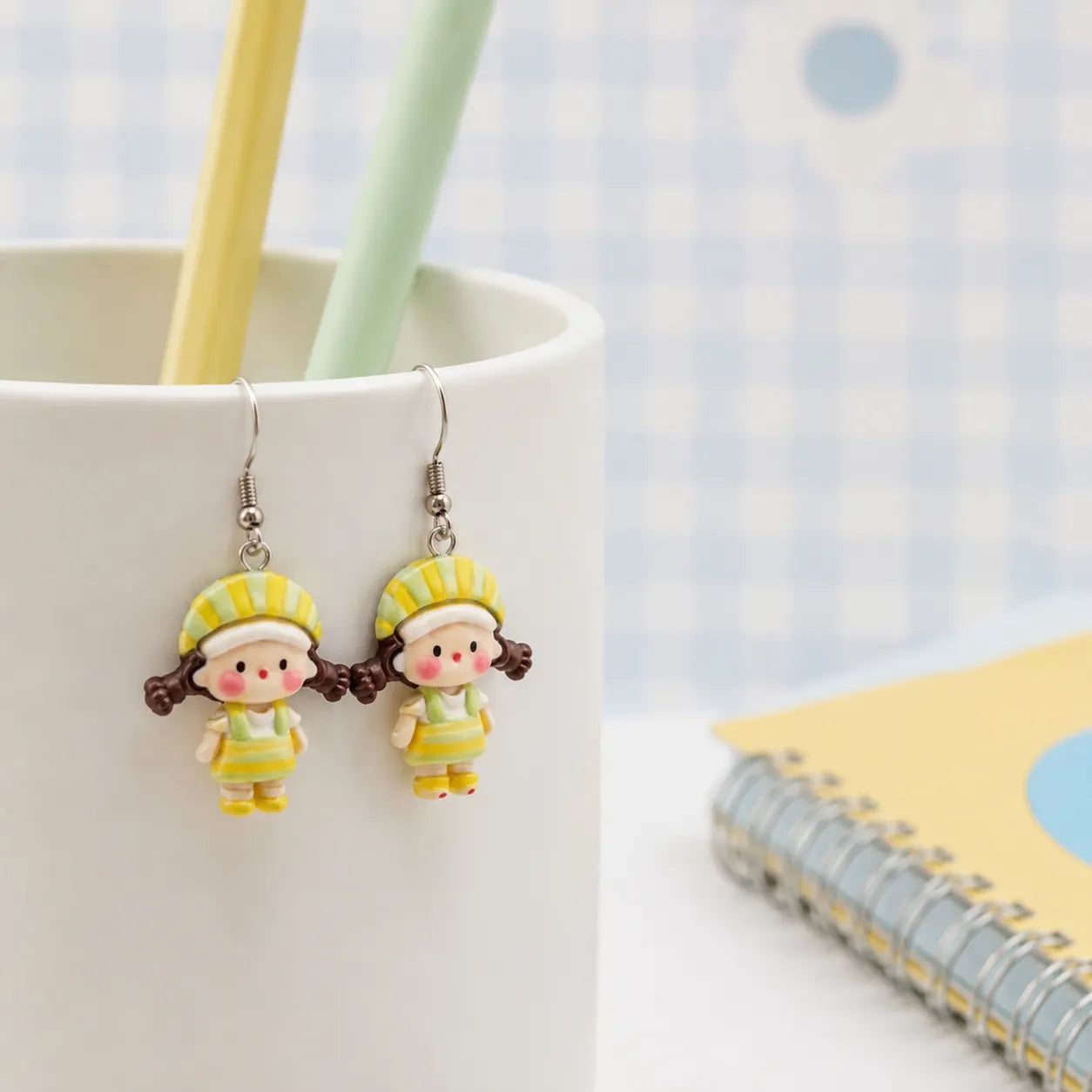 Cute Little Girl Dangle Earrings for Women and Teens