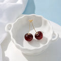 Cute Cherry Drop Earrings for Sweet Y2K Outfits