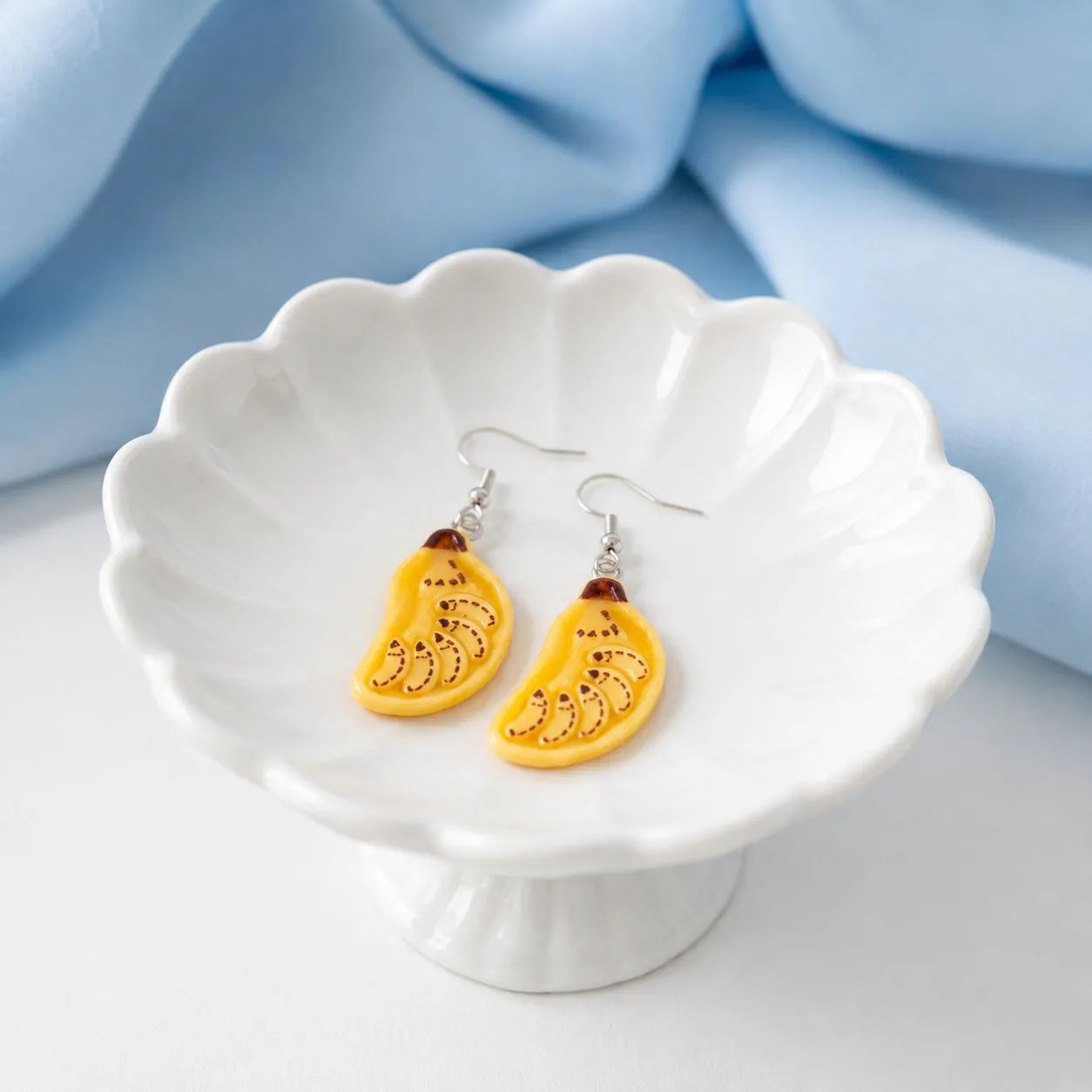 Cute Banana Drop Earrings for Playful Style