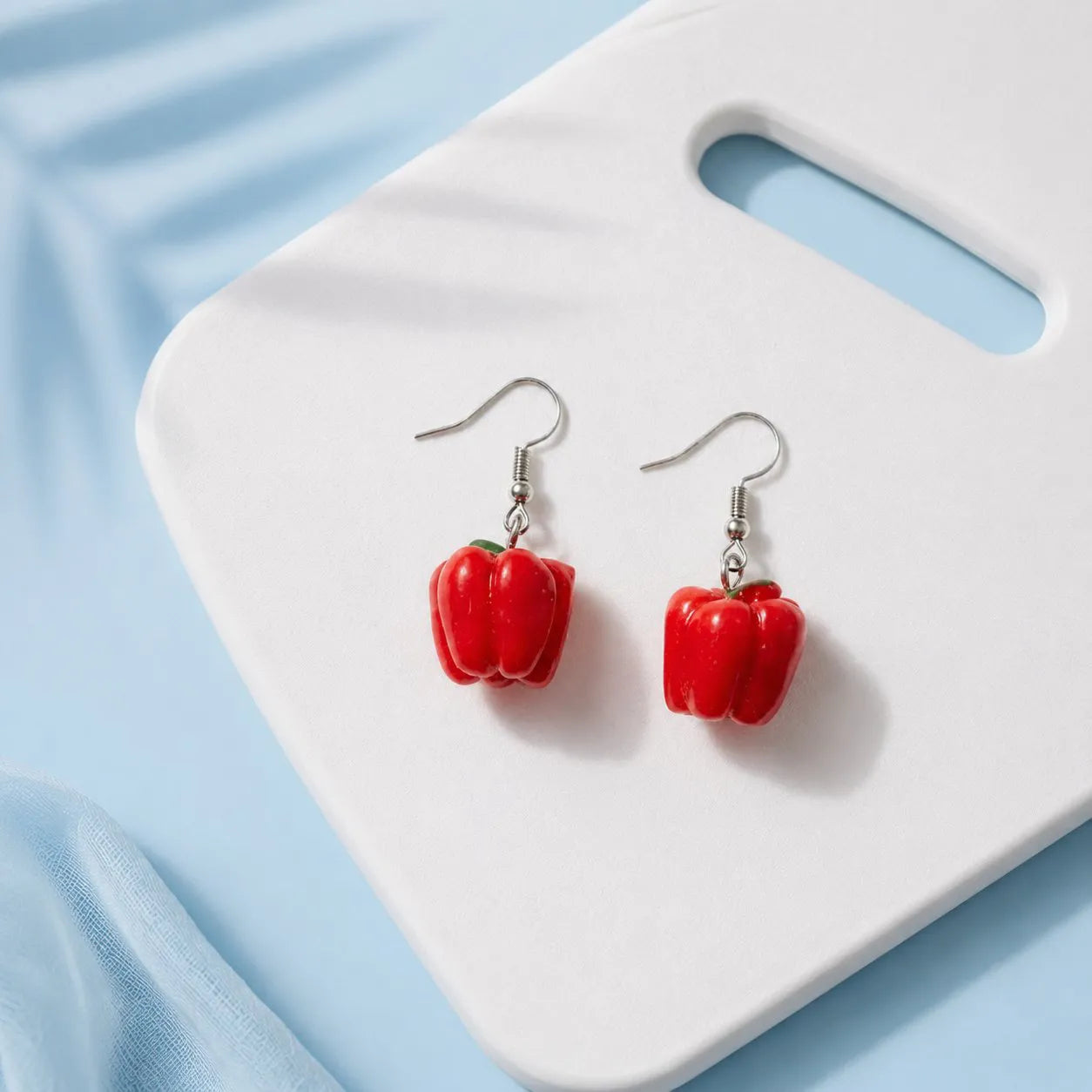 Cute Red Bell Pepper Earrings for Fun Style