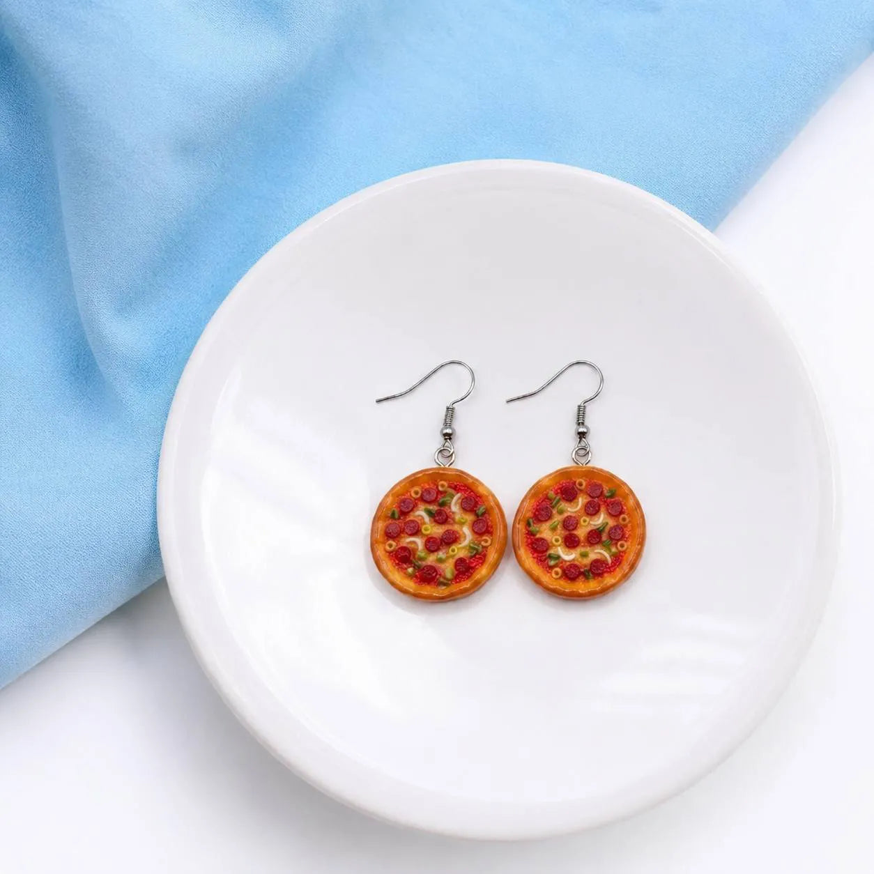 Cute Pizza Slice Earrings for Fun Everyday Style