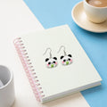 Cute Panda Bear Face Earrings Novelty Jewelry