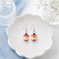 Bitten Apple Drop Earrings for Cute Everyday Style