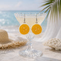 Orange Slice Drop Earrings for Playful Summer Style