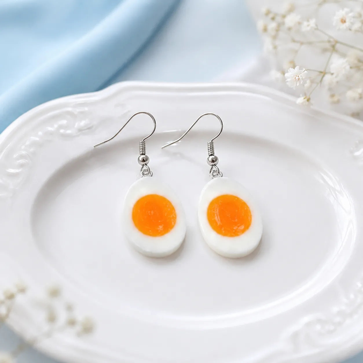 Cute Funny Egg Dangle Earrings for Kawaii Y2K Looks For Her