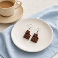 Milk Chocolate Bar Dangle Earrings for Cute Kawaii Y2K Style